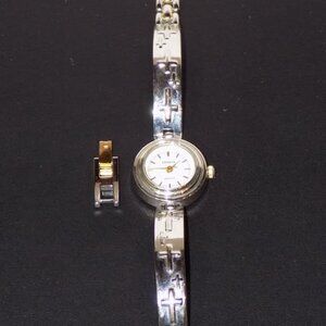 Vintage Rare Geneva Quartz with Raised Crosses Bracelet Band Women's Faith Watch